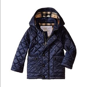 Toddler Burberry Quilted Aline Jacket